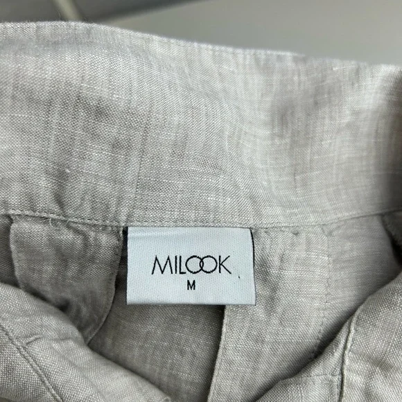 MILOOK Women’s Tina Dress  Size M 100% Linen. - Picture 15 of 17